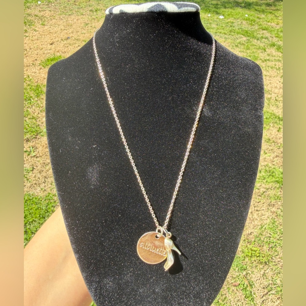 Altruette 925 Sterling Silver Necklace With Charms